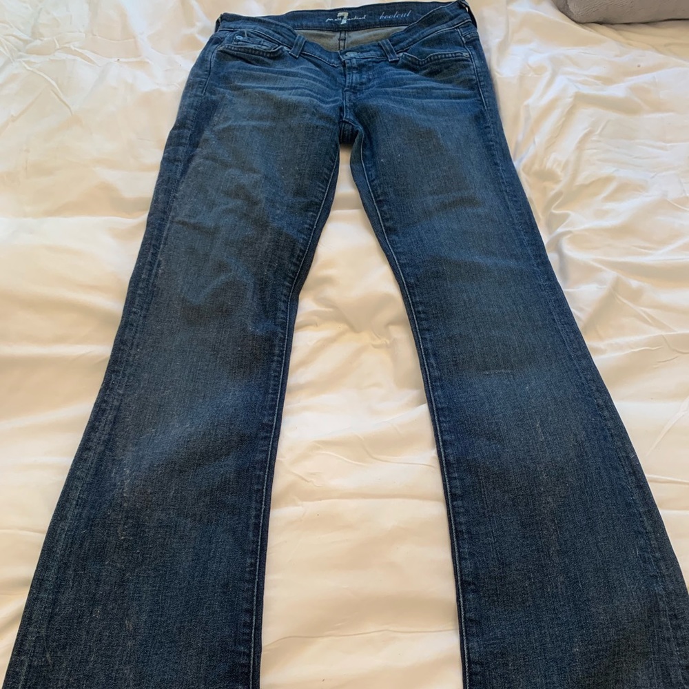7 for all Mankind Boot Cut Blue Jeans 26